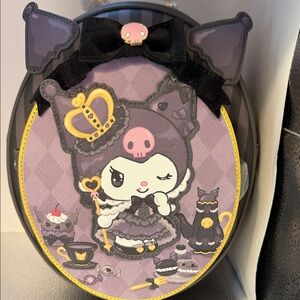 Loungefly Kuromi 20th Anniversary Purple and Black Kids Backpack Bag